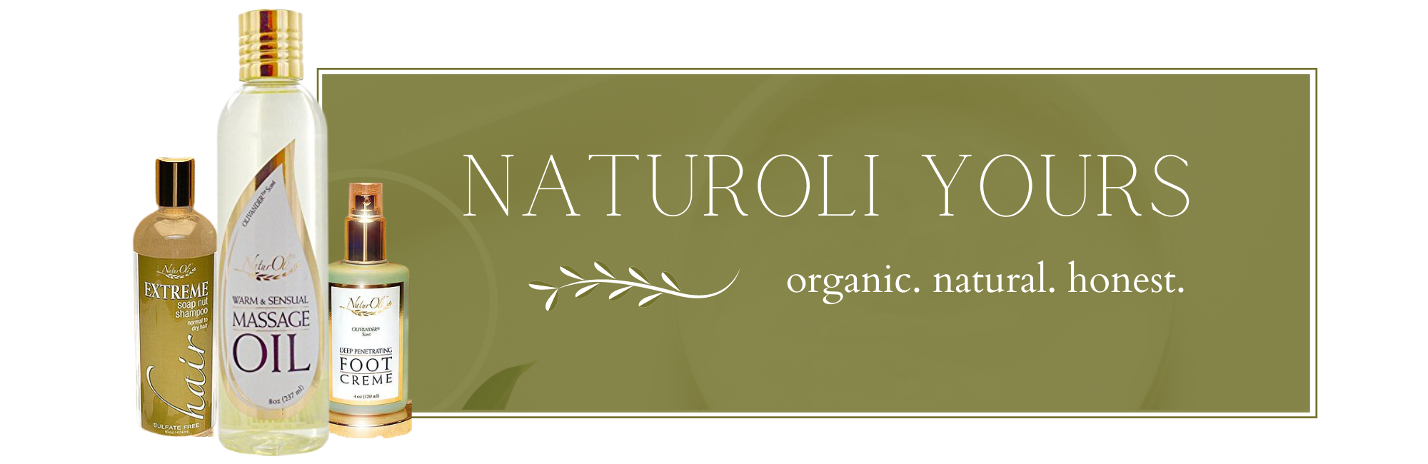 photo collage of NaturOli Beautiful, LLC products